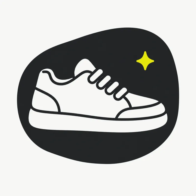 Illustration: a cutout subject placed on a bold shape backdrop