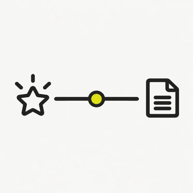 Illustration: a slider between a quality symbol and a size symbol with a balance point